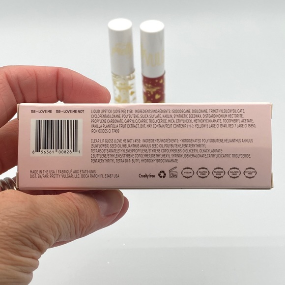 Pretty Vulgar, Love Birds Lip Duo Matte Liquid Lipstick & Lip Gloss BNIB - Picture 5 of 6